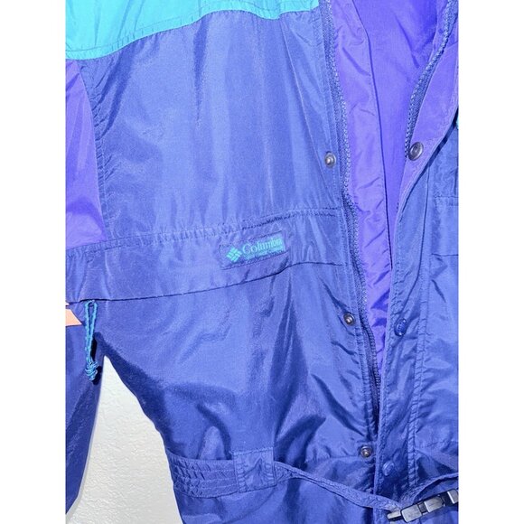 Vintage Columbia Ski Suit One Piece Snowsuit Snow Bib Retro Belted 80’s Med. R2 - Picture 3 of 12